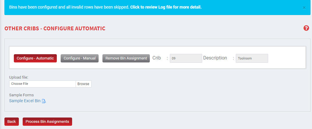 ProccessBinAssignmnetsToolroom