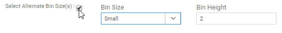 SelectAlternateBinSizTX